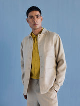 Ansh Forever Linen Shacket - Earth