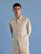 Ansh Forever Linen Shacket - Earth