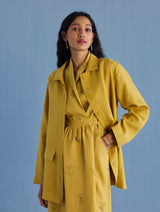 Nobu Signature Summer Linen Jacket - Ochre