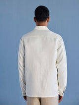 Ansh Forever Linen Shacket - Ivory