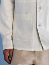 Ansh Forever Linen Shacket - Ivory