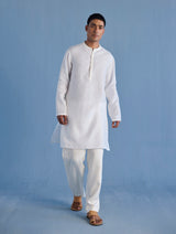 Jay Forever Linen Kurta - White