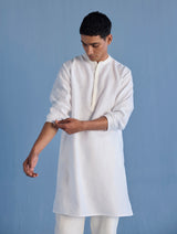 Jay Forever Linen Kurta - White