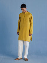 Jay Forever Linen Kurta - Ochre