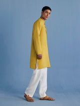 Jay Forever Linen Kurta - Ochre