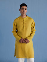 Jay Forever Linen Kurta - Ochre