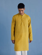 Jay Forever Linen Kurta - Ochre