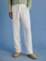 Neo Timeless Linen Pants - Ivory