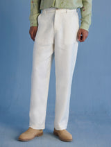 Neo Timeless Linen Pants - Ivory