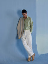 Kabo Floral Linen Shirt - Mint