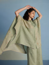 Osho Patchwork Kaftan Shirt - Mint