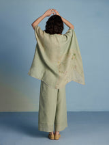 Osho Patchwork Kaftan Co-ord Set - Mint