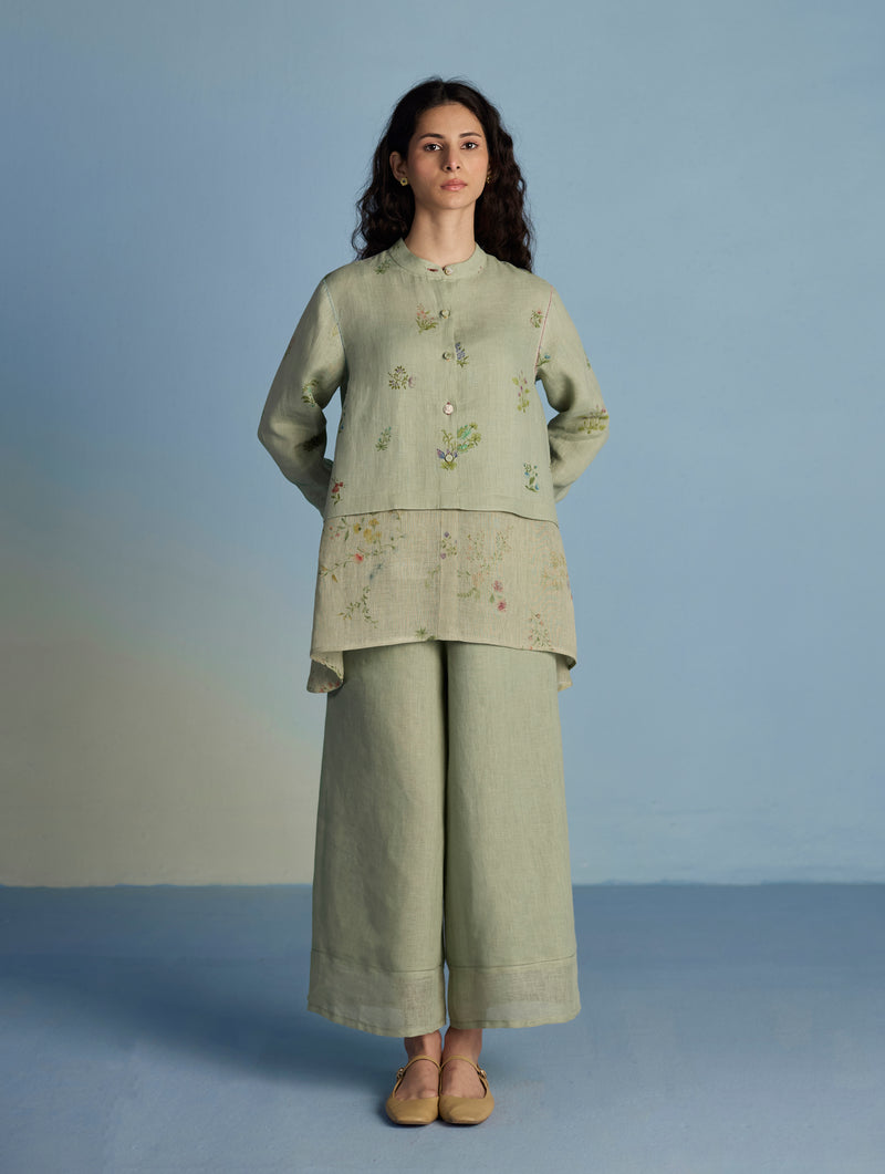 Mapa Linen Culottes - Mint