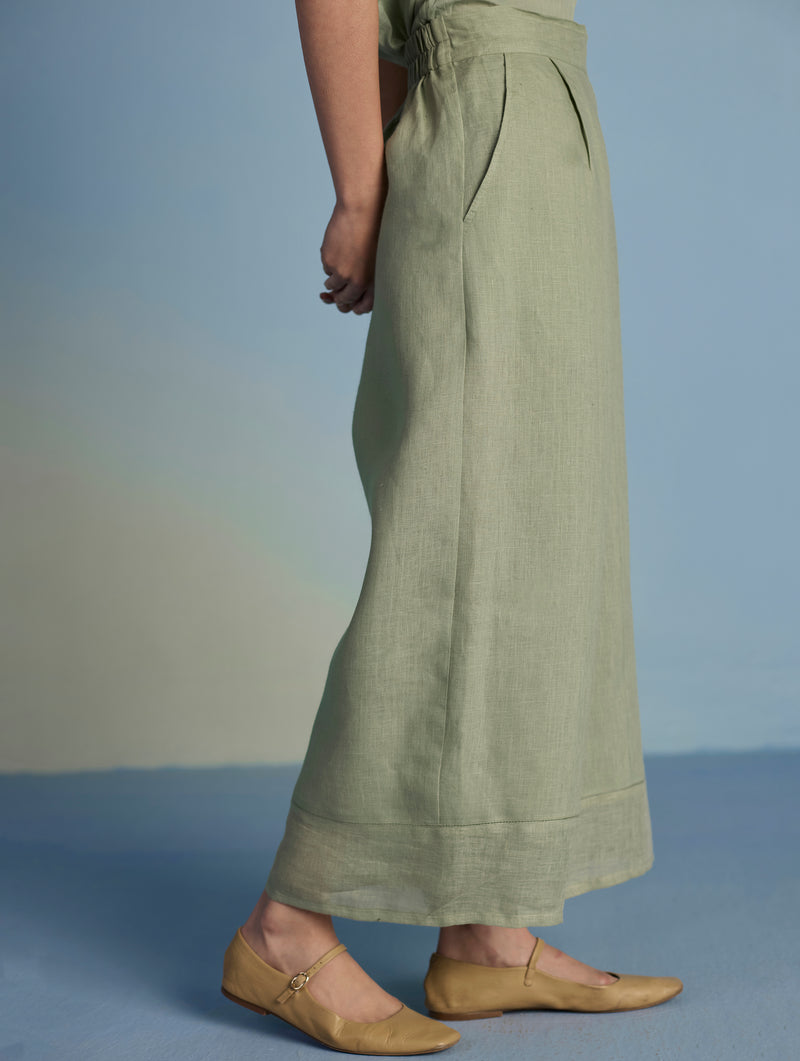 Mapa Linen Culottes - Mint