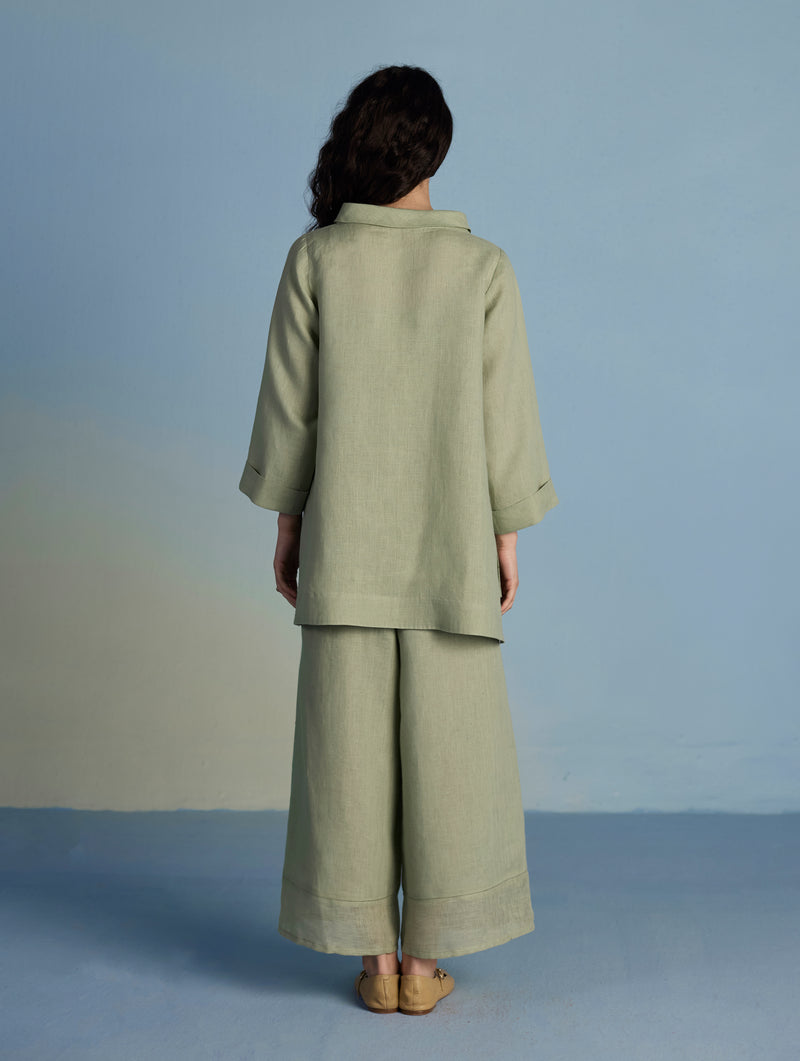 Mapa Linen Culottes - Mint