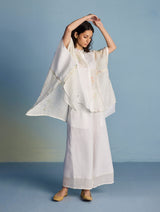 Osho Patchwork Kaftan Shirt - White