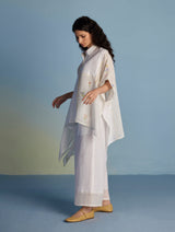 Osho Patchwork Kaftan Shirt - White