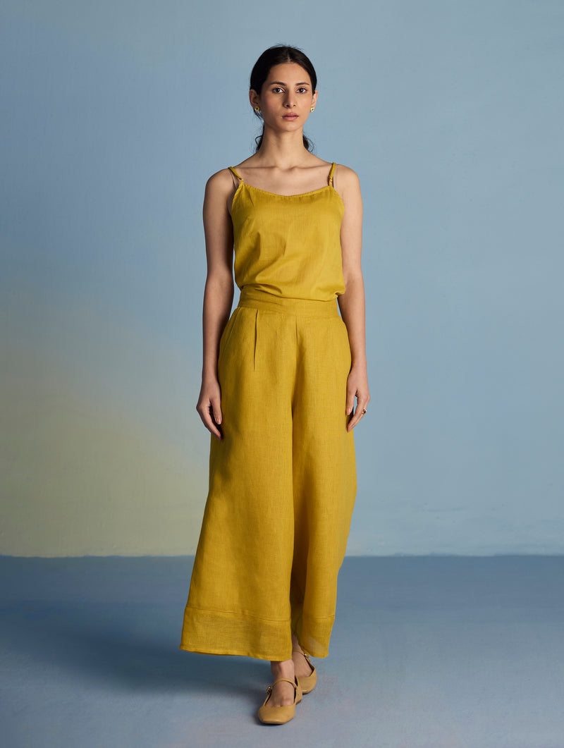 Mapa Linen Culottes - Ochre