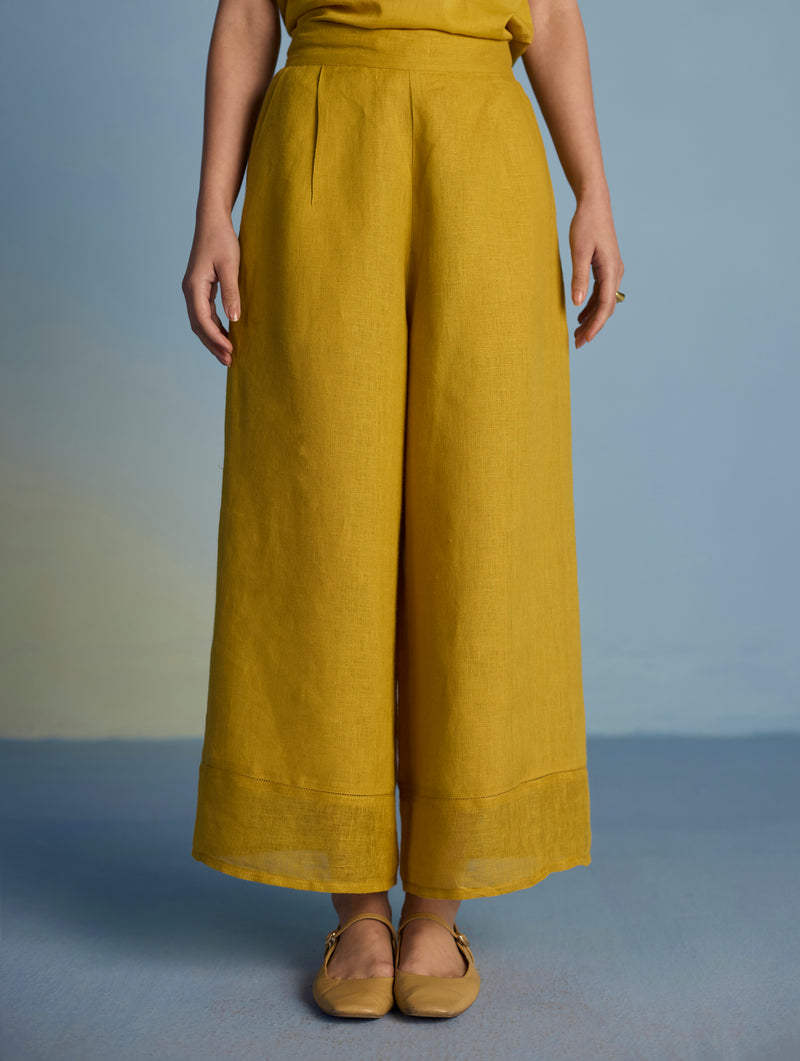 Mapa Linen Culottes - Ochre