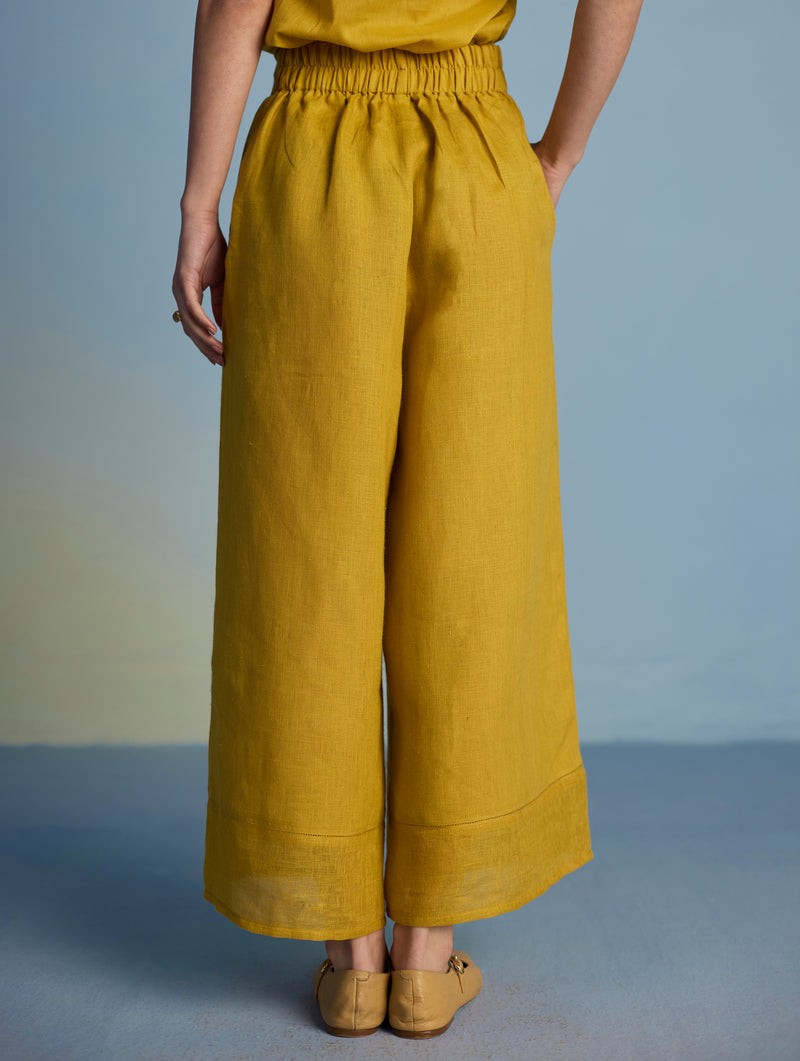 Mapa Linen Culottes - Ochre