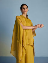 Osho Patchwork Kaftan Shirt - Ochre