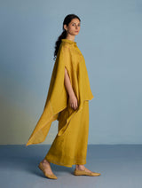 Osho Patchwork Kaftan Co-ord Set - Ochre