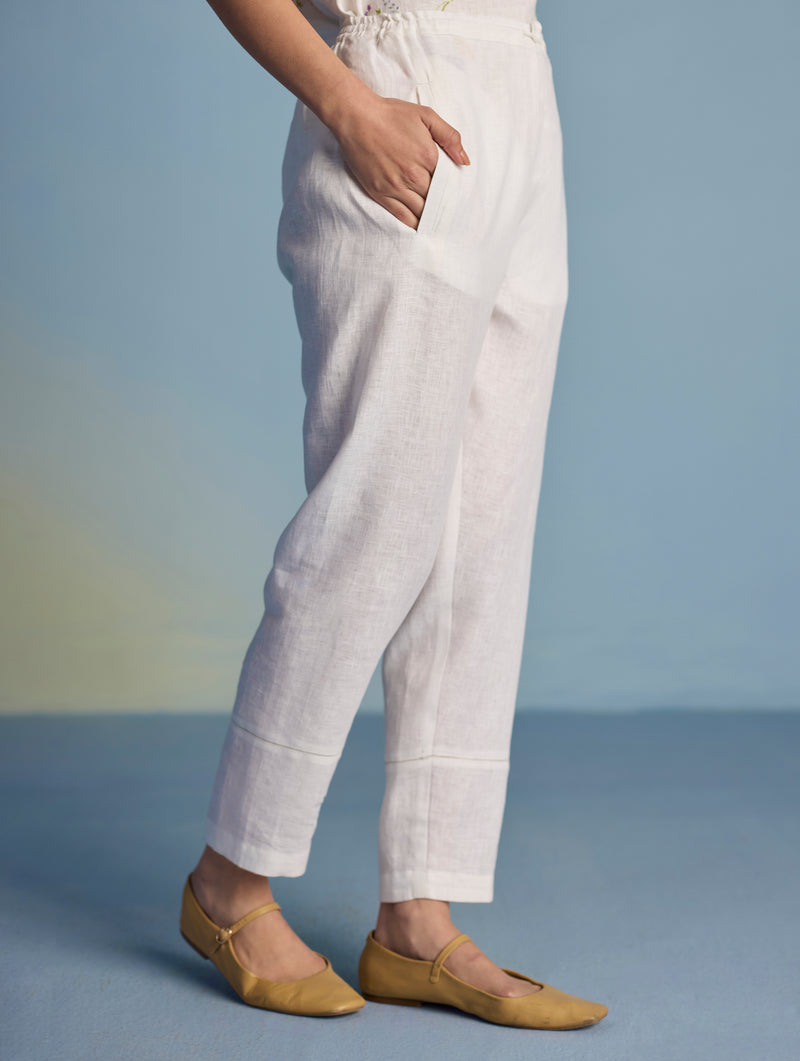 Kuya Timeless Linen Pant - White