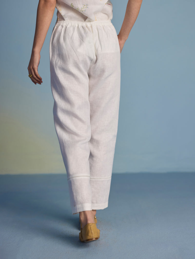 Kuya Timeless Linen Pant - White