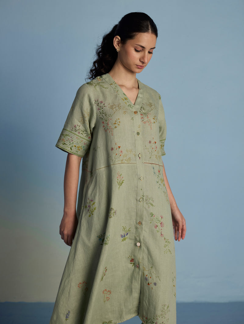 Inoya Linen Co-ord Set  - Mint