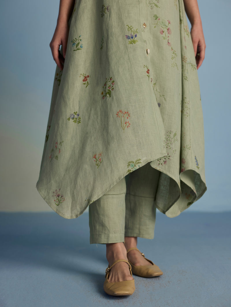 Inoya Linen Co-ord Set  - Mint