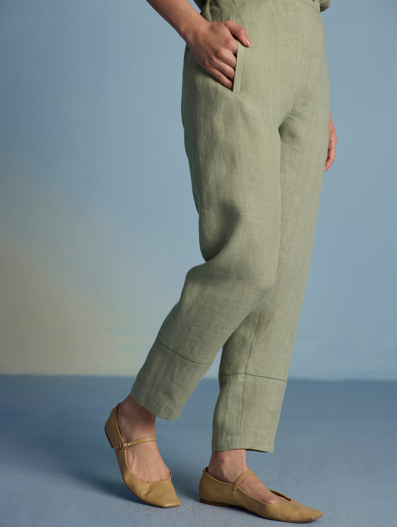 Kuya Timeless Linen Pant - Mint