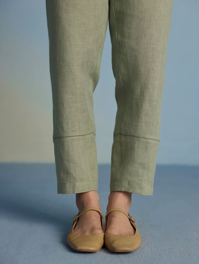 Kuya Timeless Linen Pant - Mint