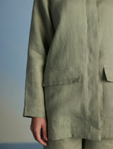 Nobu Signature Summer Linen Jacket - Mint