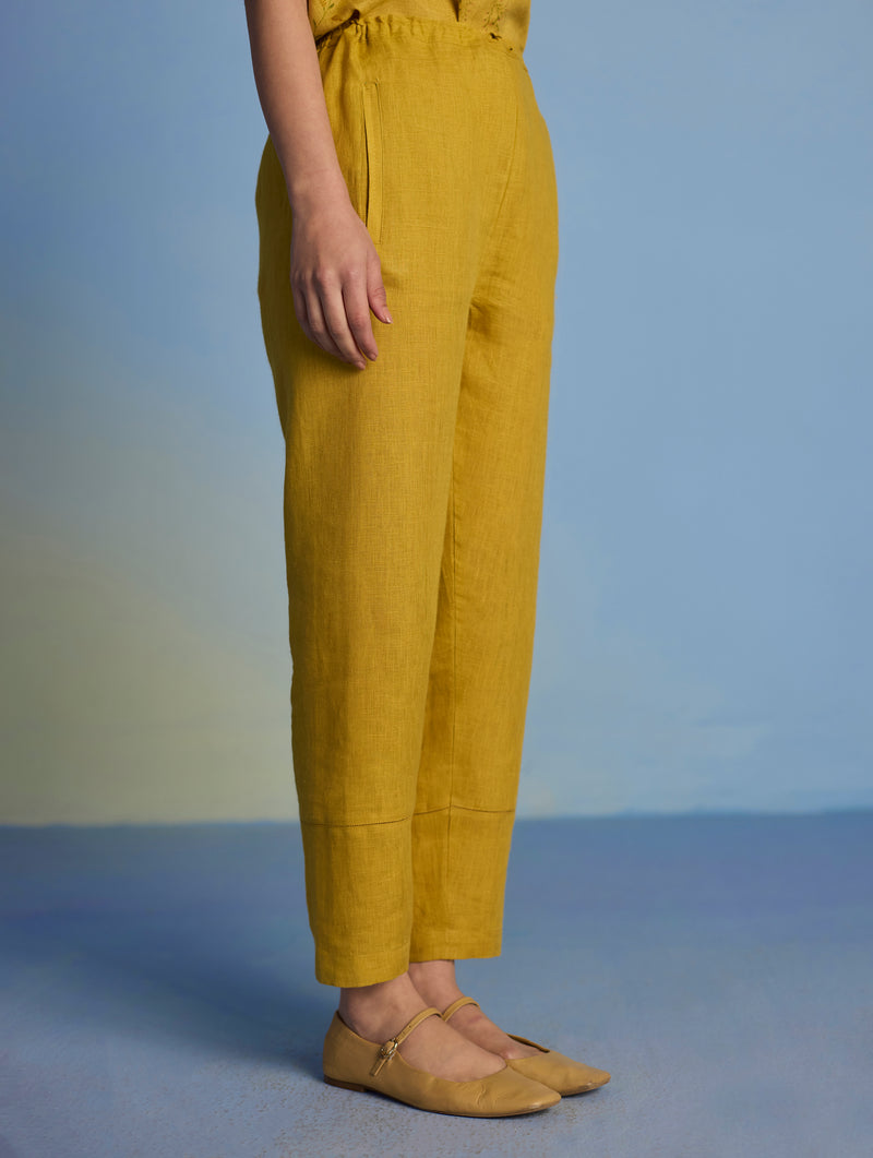 Kuya Timeless Linen Pant - Ochre