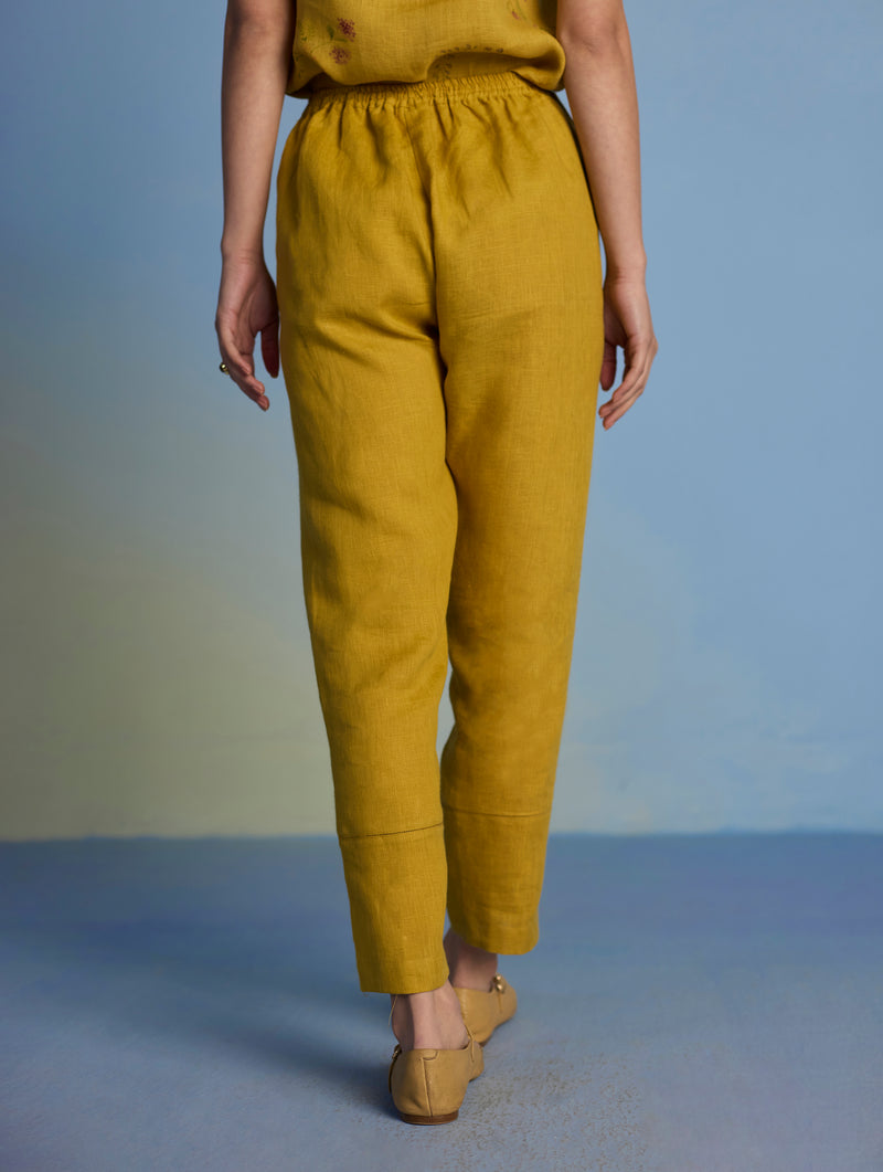 Kuya Timeless Linen Pant - Ochre