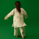 Ira Floral Kurta Set - Ivory