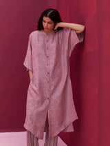 Zizara Block Printed Kurta - Lavender