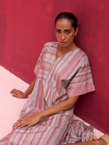 Inca Silk Kaftan Dress - Lavender