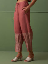 Nama Border Linen Pants - Terra